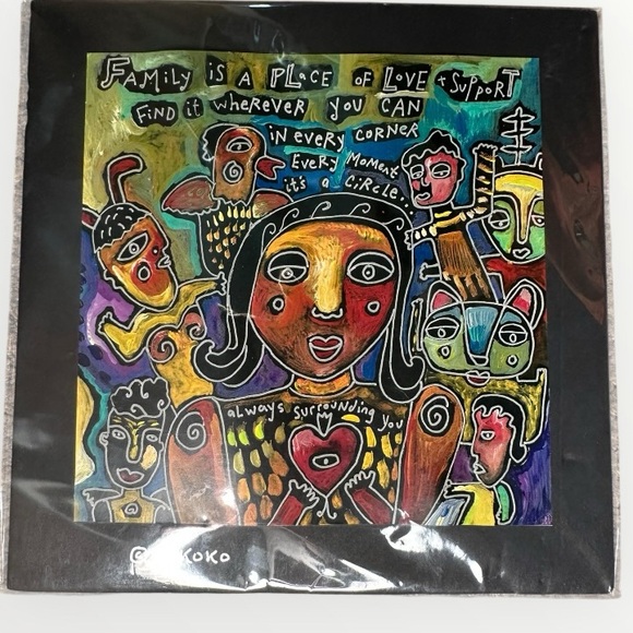Other - Family is a Place of Love” by Rokoko – 10x10 Square Reproduction Art Print